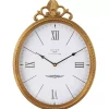 Kirklands Home Antique Gold Metal Scroll Wall Clock