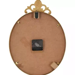 Kirklands Home Antique Gold Metal Scroll Wall Clock