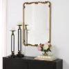 Kirklands Home Antique Gold Ornate Rectangular Wall Mirror Discount