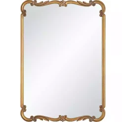 Kirklands Home Antique Gold Ornate Rectangular Wall Mirror Discount