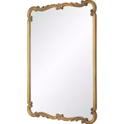 Kirklands Home Antique Gold Ornate Rectangular Wall Mirror Discount