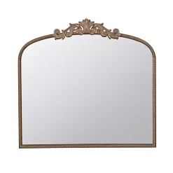 Kirklands Home Antique Gold Studded Floral Scroll Mirror Online
