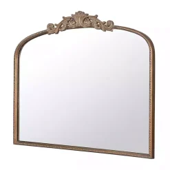 Kirklands Home Antique Gold Studded Floral Scroll Mirror Online