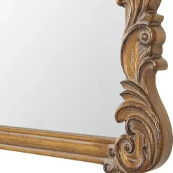 Kirklands Home Antique Gold Vintage Rectangular Wall Mirror Clearance