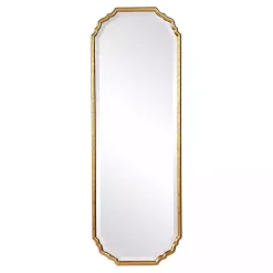 Kirklands Home Antique Gold Wooden Mirror with Curved Corners Online