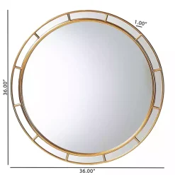 Kirklands Home Antique Goldleaf Round Wall Mirror Hot