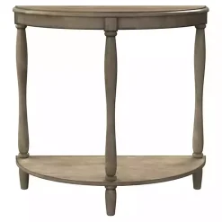 Kirklands Home Antique Demilune Side Table Gray Sale