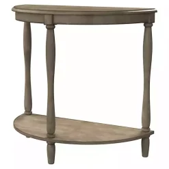 Kirklands Home Antique Demilune Side Table Gray Sale