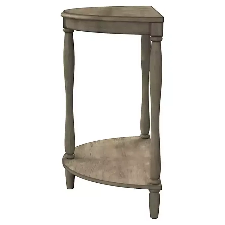Kirklands Home Antique Demilune Side Table Gray Sale