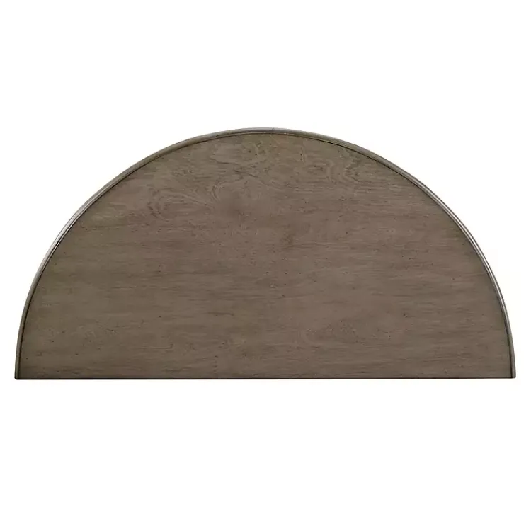 Kirklands Home Antique Demilune Side Table Gray Sale
