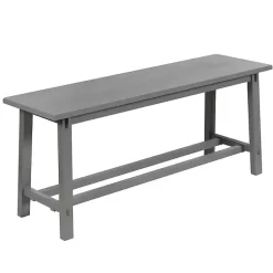 Kirklands Home Antique Wood Noah Bench Gray Outlet