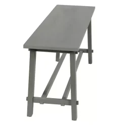Kirklands Home Antique Wood Noah Bench Gray Outlet