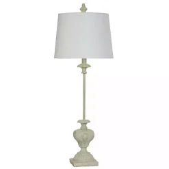Kirklands Home Antique Cast Buffet Lamp Ivory Discount
