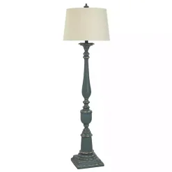 Kirklands Home Antique Navy Bourgault Floor Lamp Blue Online