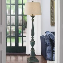 Kirklands Home Antique Navy Bourgault Floor Lamp Blue Online