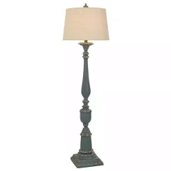 Kirklands Home Antique Navy Bourgault Floor Lamp Blue Online