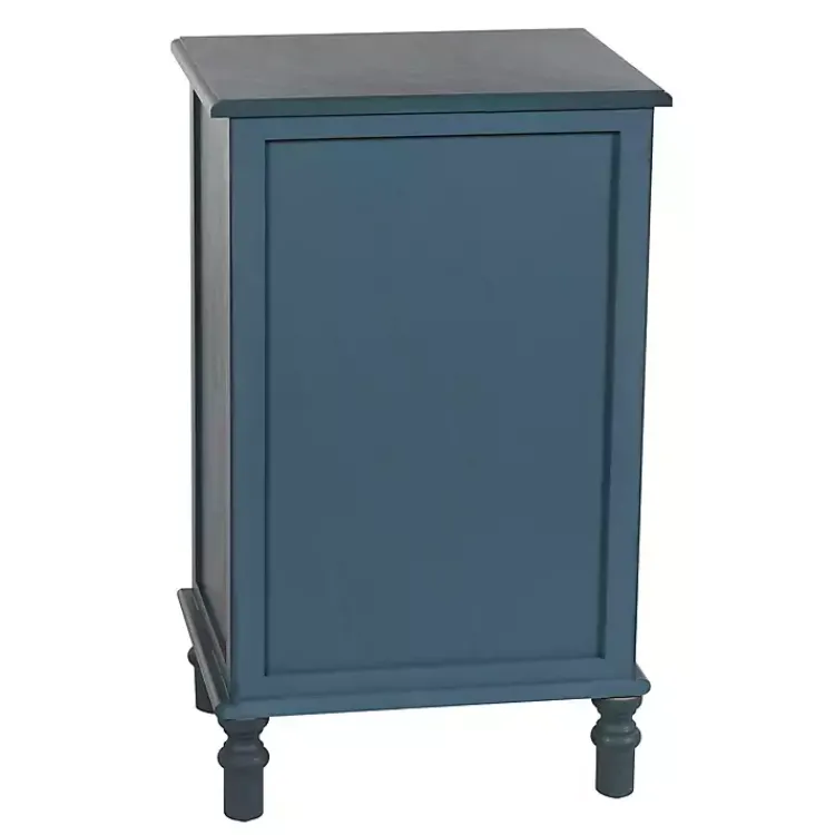 Kirklands Home Antique Navy 3-Drawer Winnie Accent Table Blue Sale
