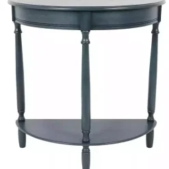 Kirklands Home Antique Navy Half Round Console Table Blue Online