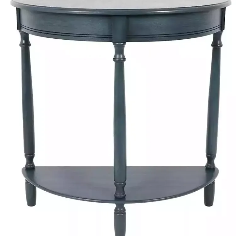 Kirklands Home Antique Navy Half Round Console Table Blue Online