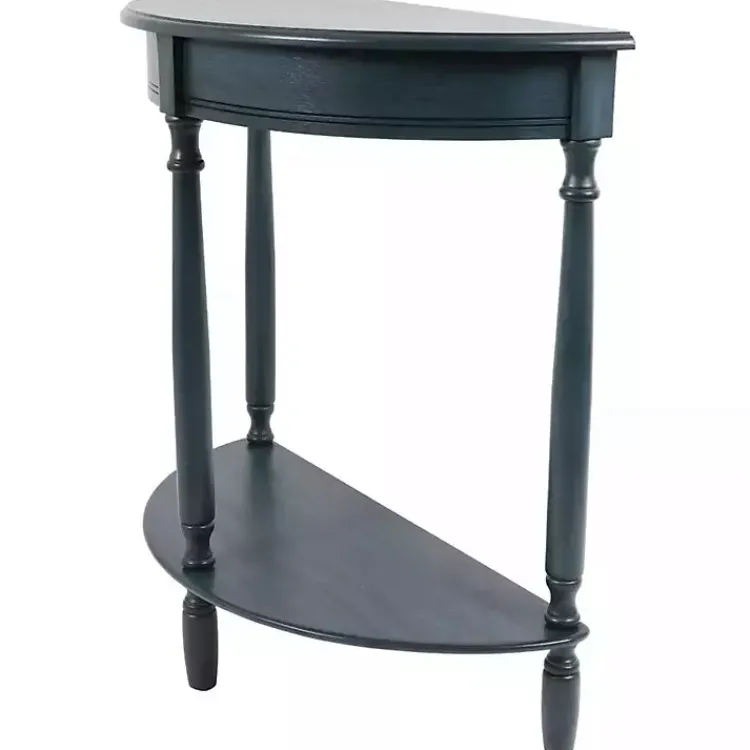 Kirklands Home Antique Navy Half Round Console Table Blue Online
