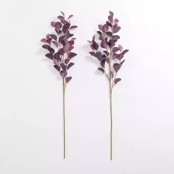 Stems & Bouquets>Kirklands Home Antique Eucalyptus Stems, Set of 2 Purple