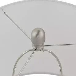 Kirklands Home Antique Textured Glass Luxuria Table Lamp Silver Discount