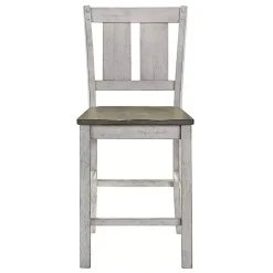 Kirklands Home Antique White & Ash Brown 2-pc. Counter Stool Set Online