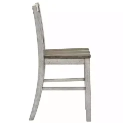 Kirklands Home Antique White & Ash Brown 2-pc. Counter Stool Set Online