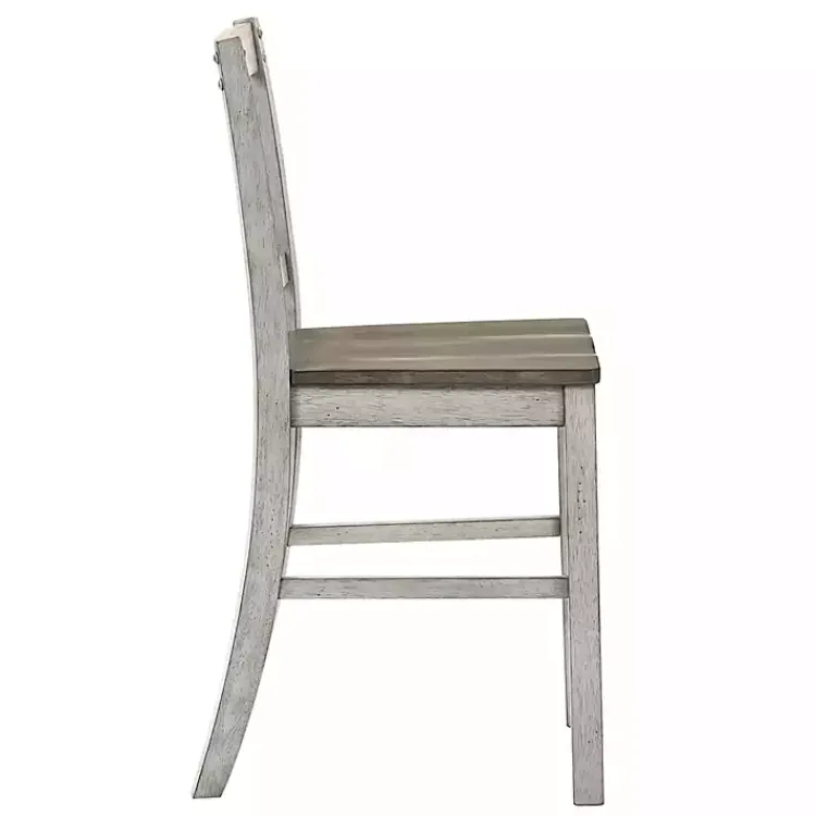 Kirklands Home Antique White & Ash Brown 2-pc. Counter Stool Set Online