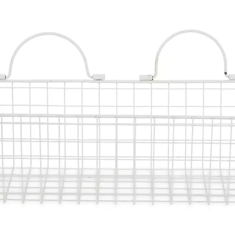 Kirklands Home Antique White 2-pc. Long Wire Basket Set, 17 in. Hot