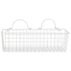 Kirklands Home Antique White 2-pc. Long Wire Basket Set, 17 in. Hot