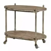 Kirklands Home Antique Wood and Metal Bar Cart Sale