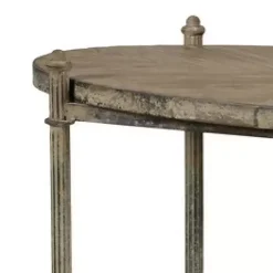 Kirklands Home Antique Wood and Metal Bar Cart Sale