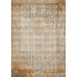 Kirklands Home Antiqued Ivory Copper Outdoor Area Rug, 7x11