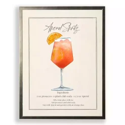 Kirklands Home Aperol Spritz Framed Art Print Orange Outlet