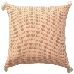Pillows>Kirklands Home Apricot Trapeze Organic Cotton Throw Pillow