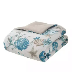 Kirklands Home Aqua Coastal 7-pc. King Comforter Set New