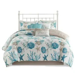 Kirklands Home Aqua Coastal 7-pc. Queen Comforter Set