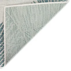 Kirklands Home Aqua Forest Leaf Indoor/Outdoor Area Rug, 6x9 Hot
