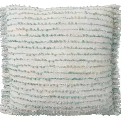 Pillows>Kirklands Home Aqua Handstitched Stripes Throw Pillow