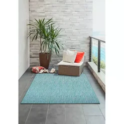 Kirklands Home Aqua Intertwine Indoor/Outdoorr Area Rug, 6x9 Blue Discount