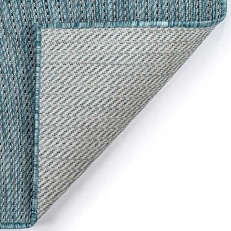 Kirklands Home Aqua Intertwine Indoor/Outdoorr Area Rug, 6x9 Blue Discount