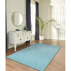 Kirklands Home Aqua Intertwine Indoor/Outdoor Area Rug, 7x9 Blue Online