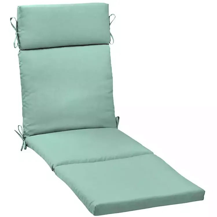 Kirklands Home Aqua Leala Texture Outdoor Chaise Cushion Blue Discount