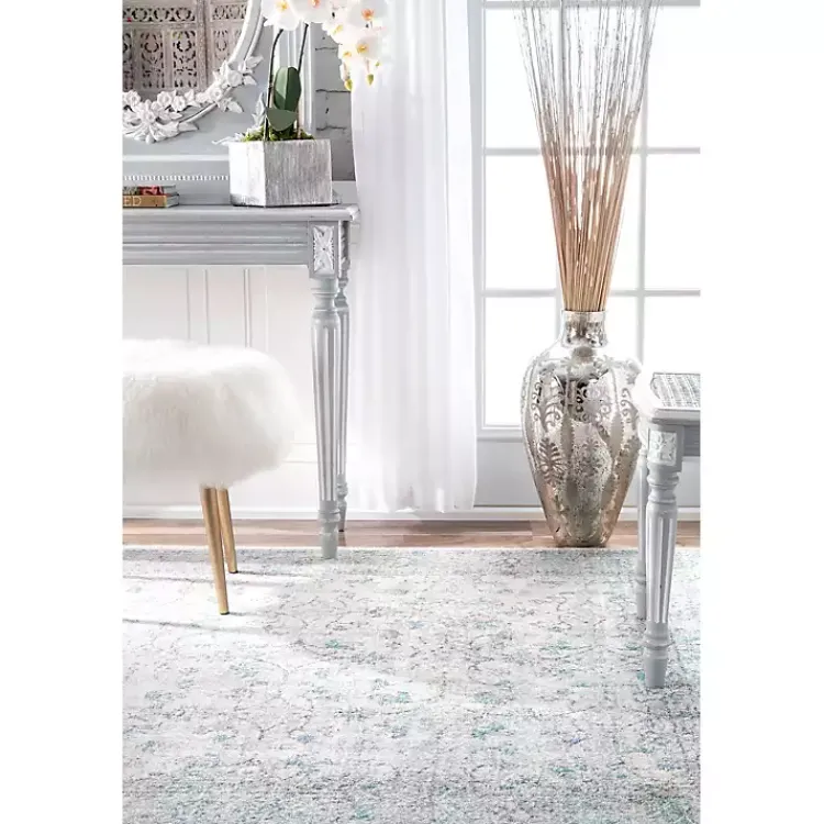 Kirklands Home Aqua Rio Round Area Rug, 5 ft. Clearance
