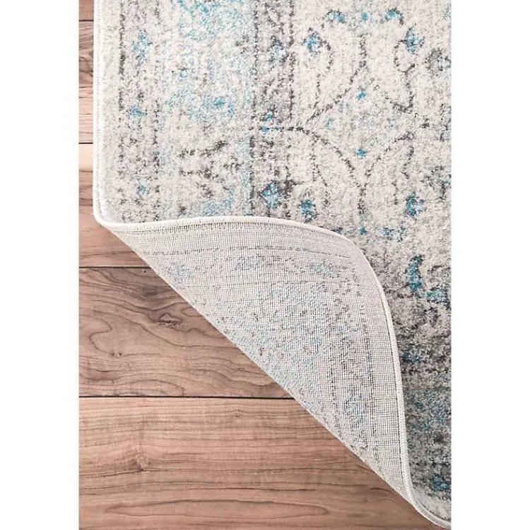 Kirklands Home Aqua Rio Round Area Rug, 5 ft. Clearance