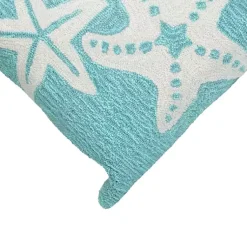 Kirklands Home Aqua Sea Gems Outdoor Throw Pillow Clearance