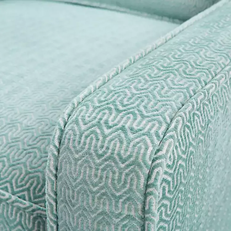 Kirklands Home Aqua Upholstered Swivel Accent Chair Blue Online