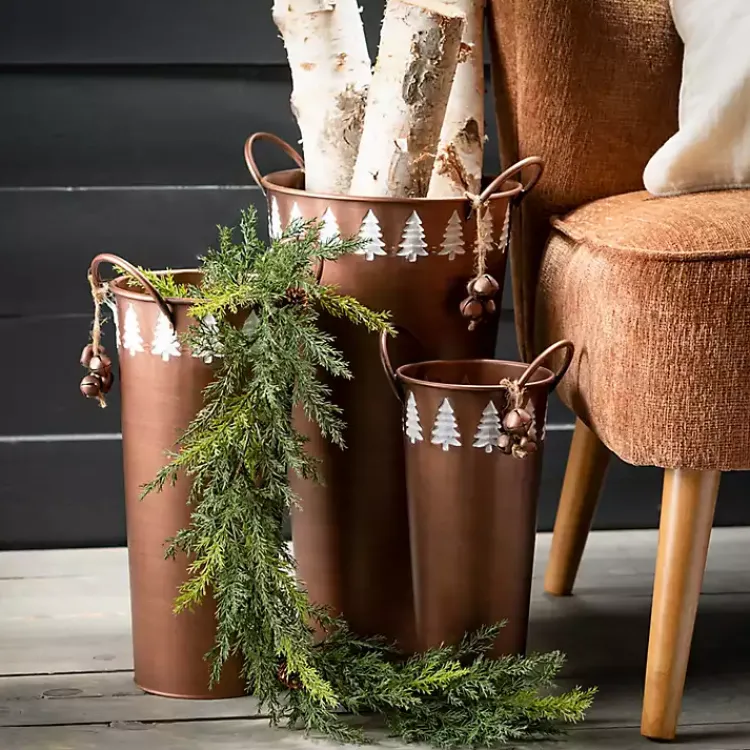 Christmas Arrangements & Garland>Kirklands Home Arborvitae Garland Green