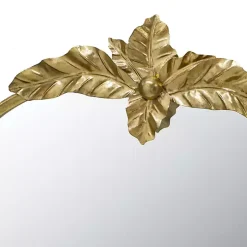 Kirklands Home Arch Gold Leaf Top Mirror